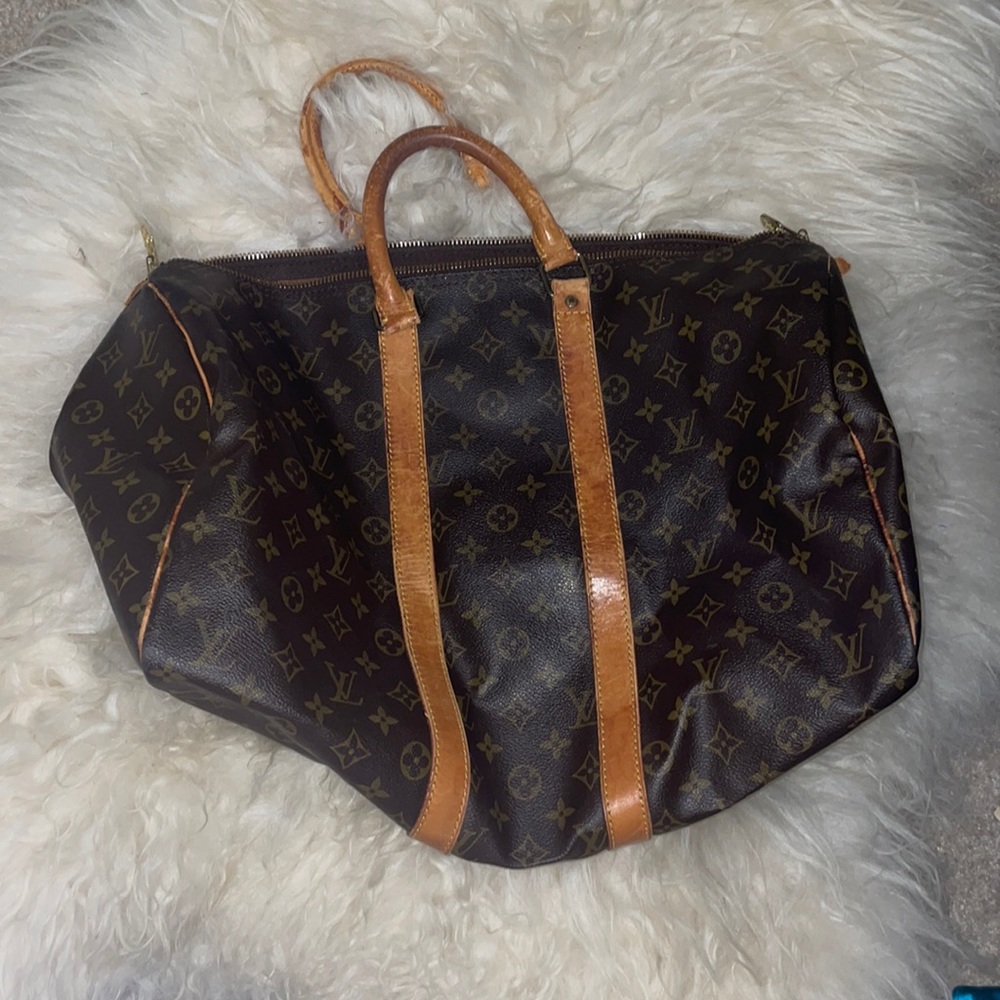 Louis Vuitton Brown Monogram Keepall 45